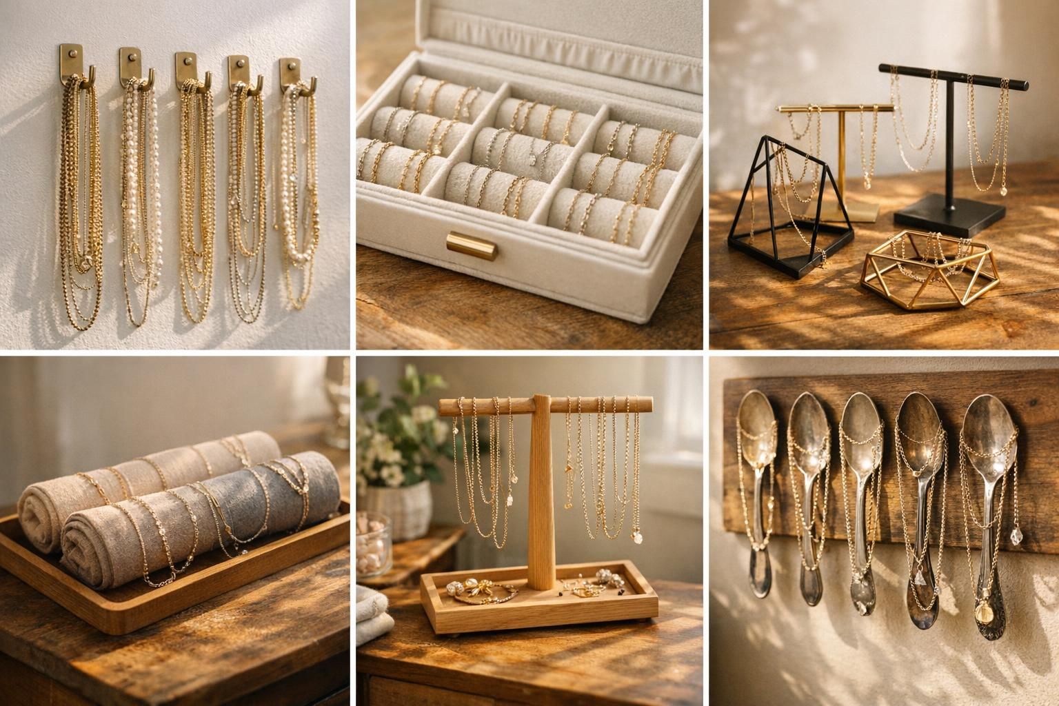 découvrez 7 méthodes efficaces pour ranger vos colliers sans qu'ils ne s'emmêlent. astuces simples et pratiques pour organiser vos bijoux avec style.