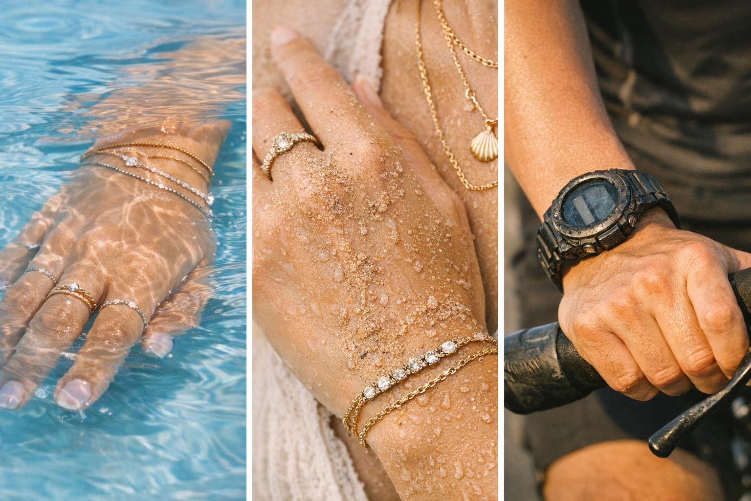 découvrez quels bijoux éviter lors de vos activités à la piscine, à la mer ou pendant le sport pour préserver leur éclat et éviter les accidents.