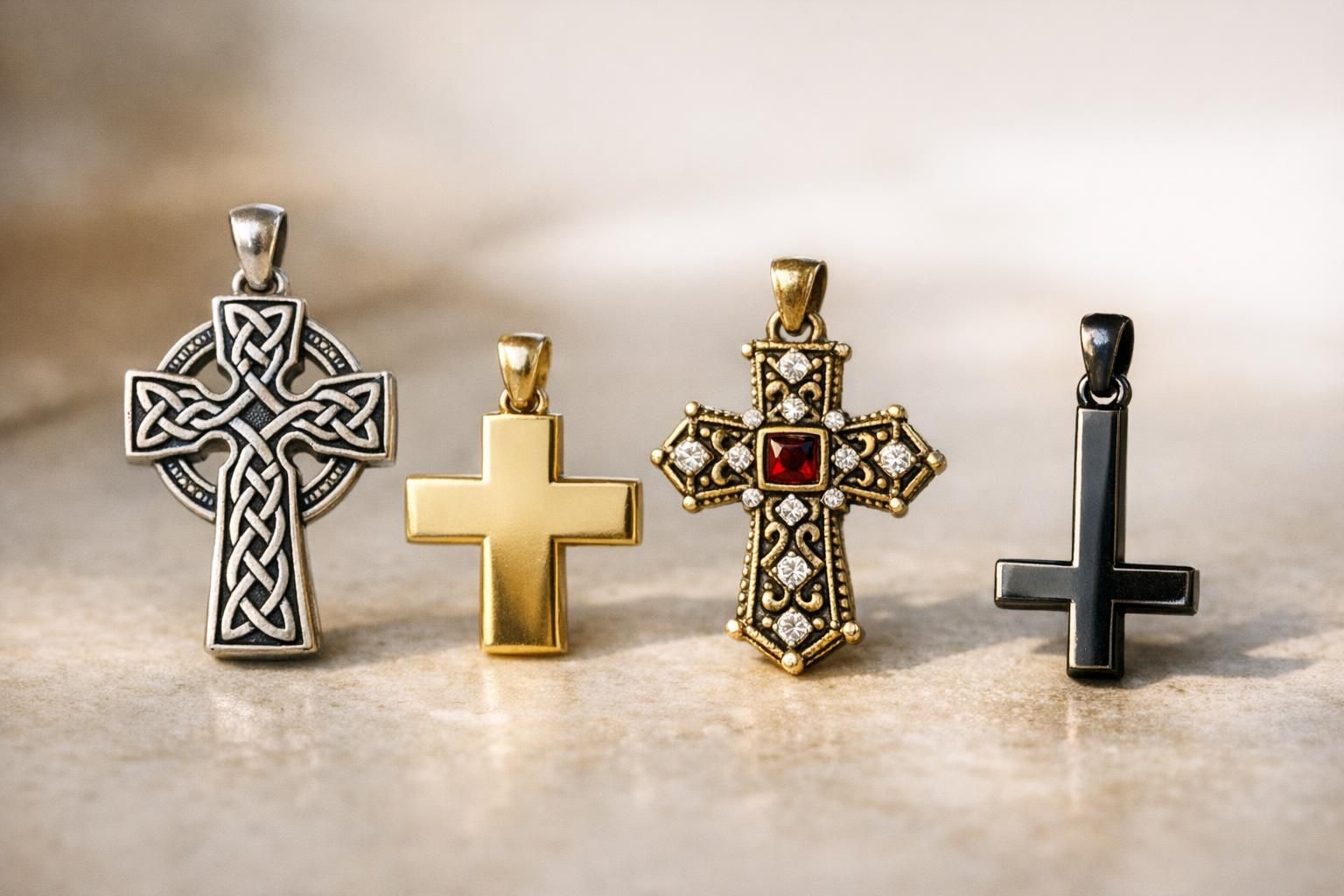 découvrez les significations des croix en bijouterie : celtique, grecque, copte ou inversée, explorez les symboles et histoires derrière ces motifs intemporels.